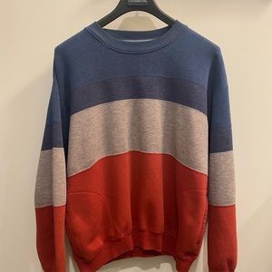 TAZ colorblock vintage pullover sweatshirt